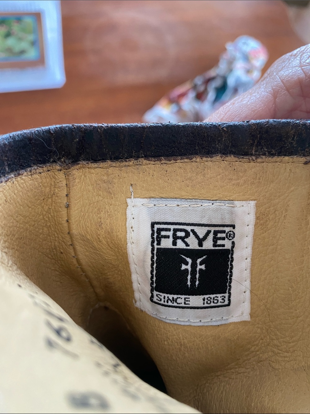FRYE Studded Brown Leather Ankle Boots - Picture 11 of 11
